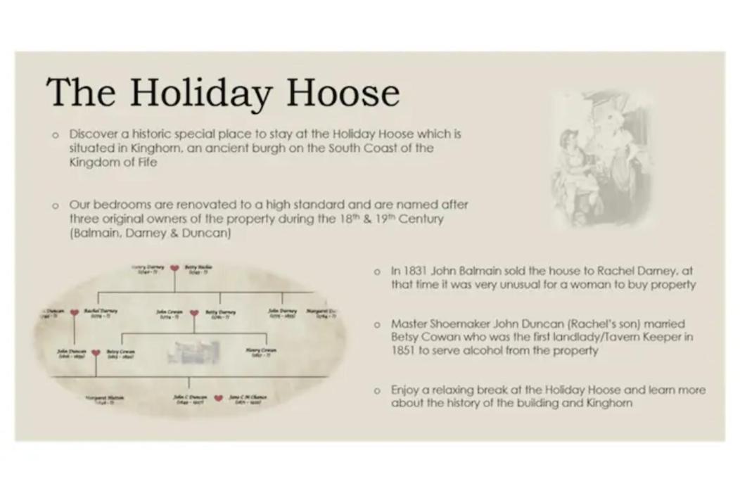 The Holiday Hoose Kinghorn Eksteriør bilde
